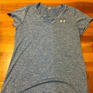 Women’s blue under armour athletic t shirt - wicking material